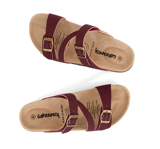 311009 Garrapata Sandalia Textil Vino