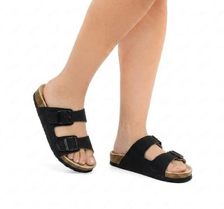 311010 Garrapata Sandalia Textil Negro