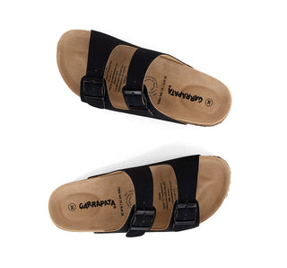 311010 Garrapata Sandalia Textil Negro