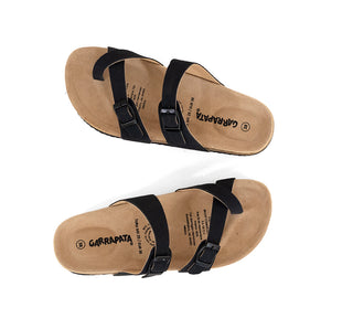 311011 Garrapata Sandalia Textil Negro