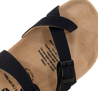 311011 Garrapata Sandalia Textil Negro