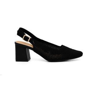 664001 Garrapata Zapatilla media Textil Negro
