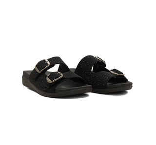 312001 Garrapata Sandalia Textil Negro