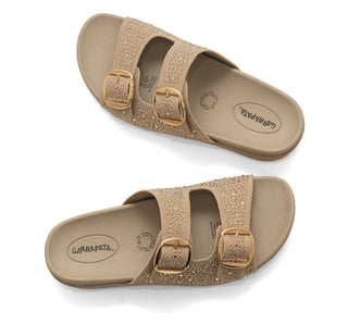 312001 Garrapata Sandalia Textil Beige