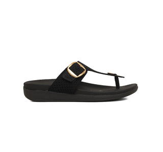 312002 Garrapata Sandalia Textil Negro