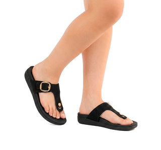 312002 Garrapata Sandalia Textil Negro
