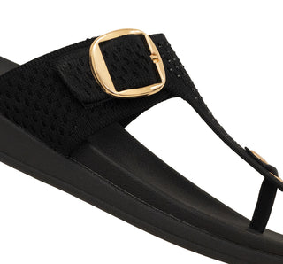 312002 Garrapata Sandalia Textil Negro