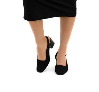 664001 Garrapata Zapatilla media Textil Negro