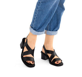 128404 Flexi Sandalia Piel Negro