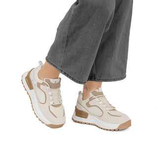 341002 Garrapata Tenis Textil Beige