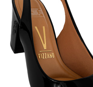 1290.503 Vizzano Zapatilla media Verniz premium Negro charol