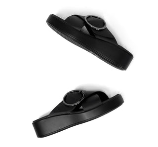 127901 Flexi Sandalia Piel Negro