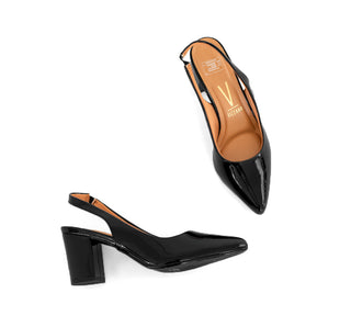 1290.503 Vizzano Zapatilla media Verniz premium Negro charol