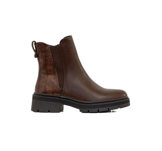 371001 Garrapata Botin Sintético Cafe