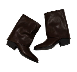 374002 Garrapata Botin Sintético Cafe