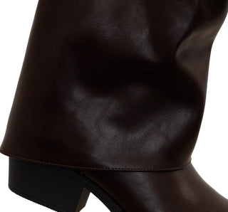 374002 Garrapata Botin Sintético Cafe