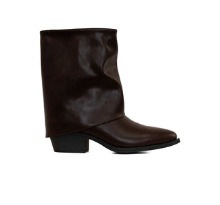 374002 Garrapata Botin Sintético Cafe
