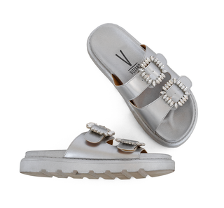 6510.306 Vizzano Sandalia Metalizado Plata