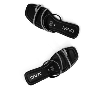 1105106 Dva Sandalia Napa metalica Negro
