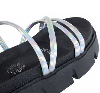 1501 Sarah studio Sandalia Cristal Plata