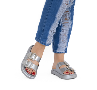 6510.306 Vizzano Sandalia Metalizado Plata