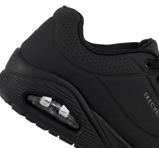 52458 Skechers Tenis Textil Negro