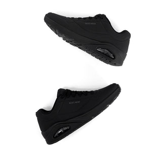 52458 Skechers Tenis Textil Negro