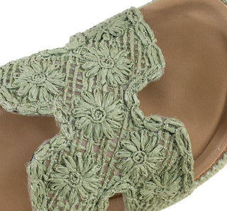 411001 Garrapata Sandalia Textil Verde