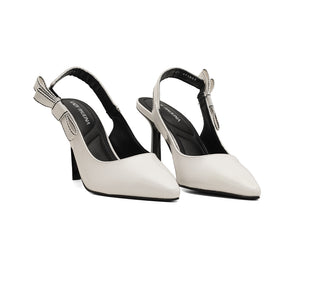 411002 Lady paulina Zapatilla alta Charol Blanco