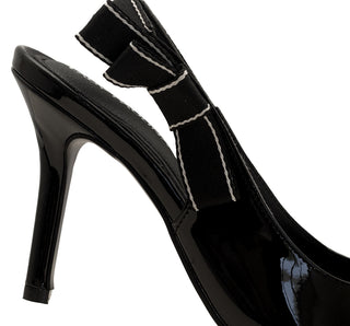 411002 Lady paulina Zapatilla alta Charol Negro