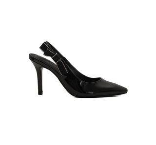 411002 Lady paulina Zapatilla alta Charol Negro