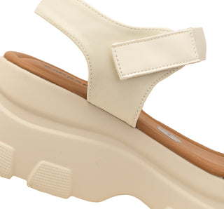411005 Garrapata Sandalia Sintético Blanco