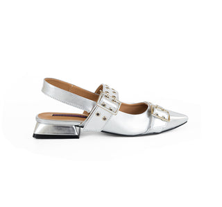 29405 Salamandra Flats Basic metalico Plata