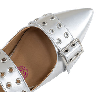 29405 Salamandra Flats Basic metalico Plata