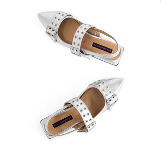 29405 Salamandra Flats Basic metalico Plata