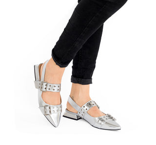29405 Salamandra Flats Basic metalico Plata