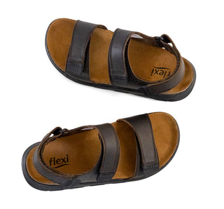 419202 Flexi Sandalia Piel Negro