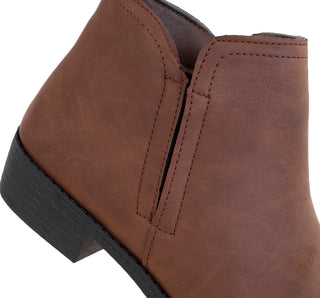 YX826 Garrapata Botin Sintético Cafe