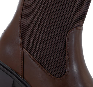 230968 Garrapata Botin Sintético Cafe