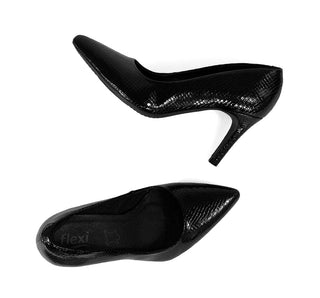 104501 Flexi Zapatilla media Sintético Negro