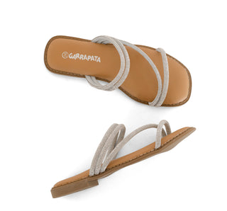 111009 Garrapata Sandalia Sintético Plata