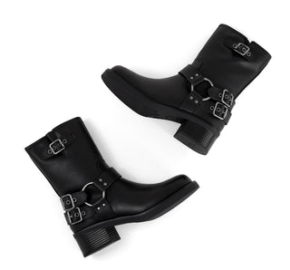 2409128 Garrapata Bota Sintético Negro