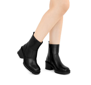 130102 Flexi Botin Piel Negro