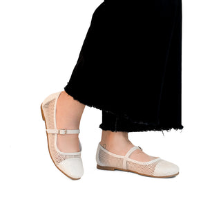 14026 Lady paulina Flats Malla Blanco