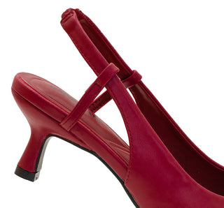 FDM33-06A Garrapata Zapatilla baja Sintético Rojo