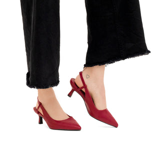 FDM33-06A Garrapata Zapatilla baja Sintético Rojo