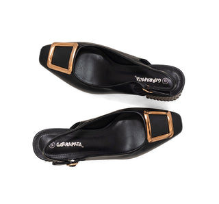 564006 Garrapata Zapatilla media Sintético Negro
