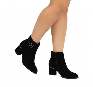 574002 Garrapata Botin Sintético Negro