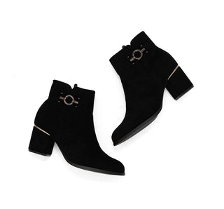 574002 Garrapata Botin Sintético Negro