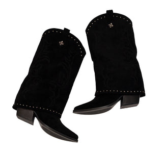 584002 Garrapata Bota Sintético Negro